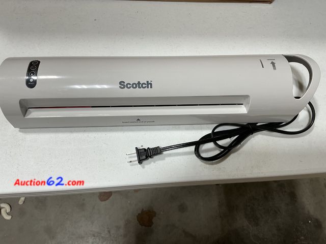 Lot 44-198a - Scotch Wide Thermal Laminator See All Photo's Appears New, A basic inspection has been given to this item. Sold AS-IS. Not Tested