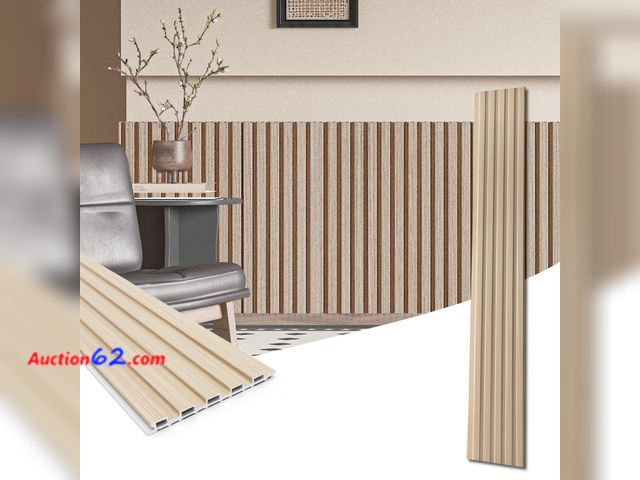 Lot 44-591e - $99.99 Retail price - Art3d WPC Wainscoting Panels, 16-Pack 48 x 6 Inch 3D Wall Accents for Interior Wall Decor, Living Room, Bedroom, Oak S...