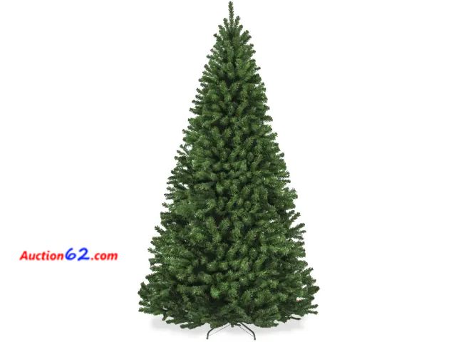 Lot 44-3075g - 6 foot - Premium Artificial Spruce Christmas Tree w/ Foldable Metal Base - BCP Products SKY6333 - Ecommerce Return - Appears New, Sold As-Is...