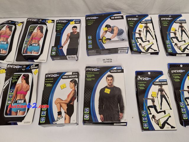 Lot 44-7403p - Lot of miscellaneous exercise items  E-Commerce Return, A basic inspection has been given to this item. Sold AS-IS.