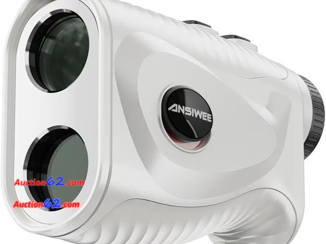 Lot 44-9003b - Retail of $94-Precision Golf Rangefinder Laser Range Finder with Slope, 1200Yds, 7X Mag, Flagpole Lock Vibration, Magnetic Strip, Rechargeab...