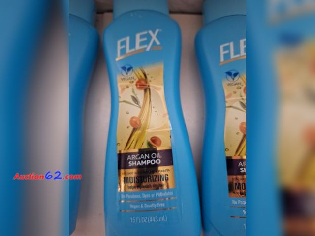 Lot 44-7428r - Lot of (4)  Generic Flex Argan oil shampoo 15 fl.oz  Appears New, A basic inspection has been given to this item. Sold AS-IS.