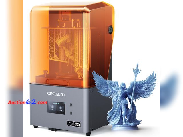 Lot 44-554e - $440 Retail price - Creality Resin 3D Printer Halot Mage S 14K, with 10.1" HD LCD MSLA Mono, 4X High Speed Printing for 150mm/h Speed, UV Re...