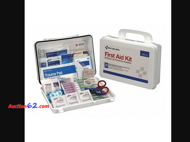 Lot 44-3006q - NEW - "First Aid Only" brand first aid kit, model 222-G, designed for up to 10 people. - The kit meets the federal OSHA requirement §1910.15...
