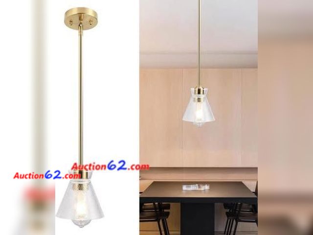 Lot 44-9059j - Finktonglan Gold Hanging Light, E26 Base Appears New, A basic inspection has been given to this item. Sold AS-IS.