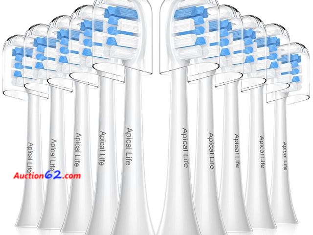 Lot 44-6680g - 10 Pack Replacement Toothbrush Heads Compatible with Philips Sonicare Soft Electric Toothbrush Head Compatible with C1 C2 C3 G2 W2 G3 W3 A3 ...