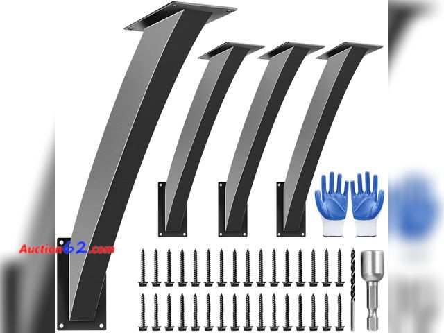 Lot 44-2770 - $125.98 Retail price - Heavy Duty Arc 45 Degree Angle Bracket, Wood Pergola Bracket Kit-4 Pcs for 4''x4'' Post, Pergola Accessories, for Gaz...
