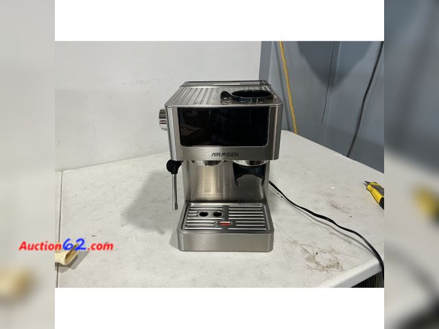 Lot 44-826i - $249.99 Retail price - AIRMSEN Espresso Machines with Burr Grinder, 20 Bar, Milk Frother Steam Wand, Stainless Steel Coffee Maker for Home -...