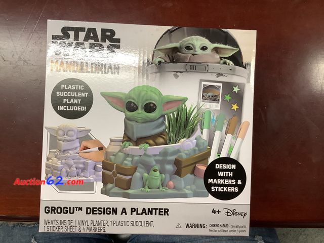 Lot 44-6134a - Star Wars The Mandalorian, Grogum Design A Planter, See All Photo's Not Tested Never opened, Factory Sealed