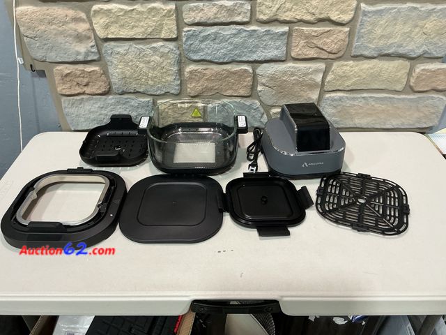 Lot 44-1697f - $80 Retail price - ARECOVAS Portable Glass Air Fryer - AR-AF001, 1500W, 4.2 qt Capacity See All Photo's Not Tested Appears New, A basic insp...