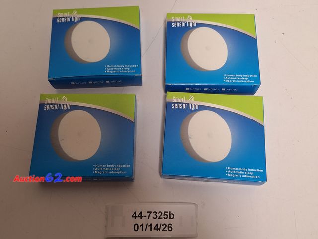 Lot 44-7325b - Lot of (4)  Smart Sensor light  Appears New, A basic inspection has been given to this item. Sold AS-IS. Never opened, Factory Sealed