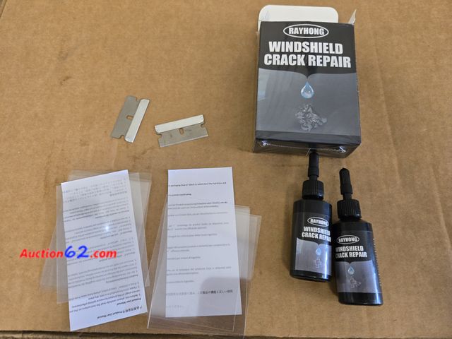 Lot 44-6642g - Car Windshield Crack Repair Kit, Windshield Chip Repair Cracked Glass Repair Kit, Windshield Scratch Repair Kit Window Automotive Windscreen...