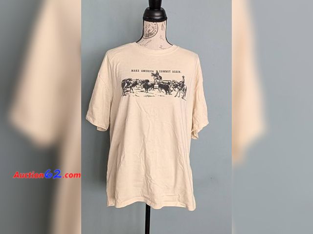 Lot 44-3019g - Size X-Large - Make America Cowboy Again - Women's T-Shirt - Appears New - See Pictures