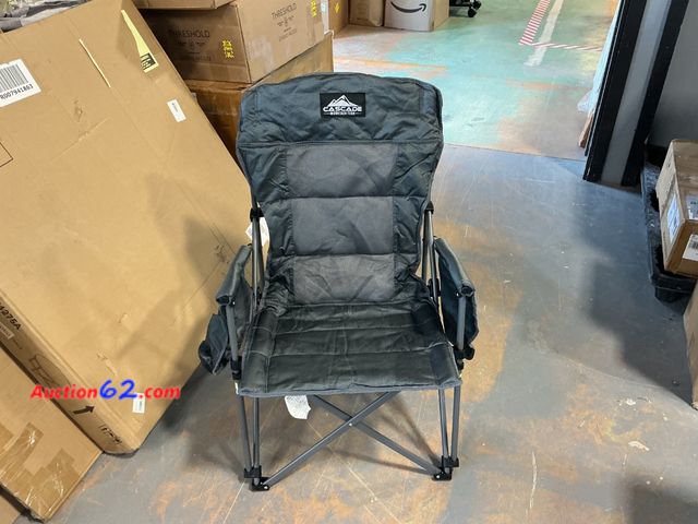 Lot 44-501e - Cascade Mountain Tech Camping Chair with Carry Bag Not Tested See All Photo's E-Commerce Return, A basic inspection has been given to this i...