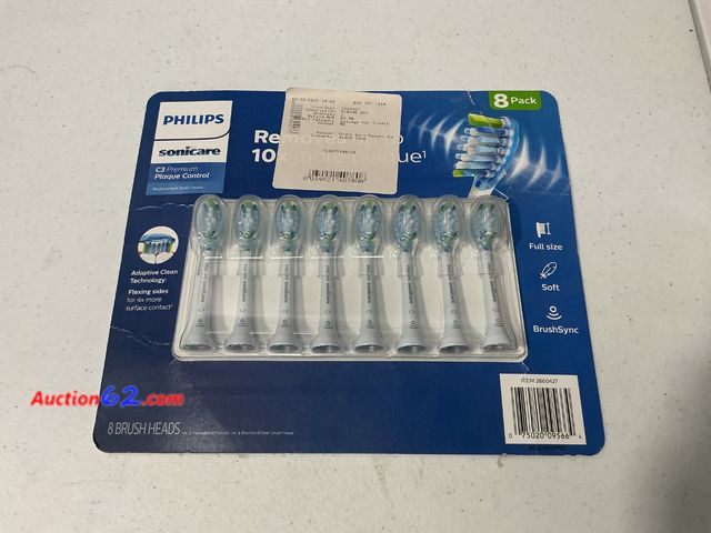 Lot 44-1653 - $86.67 Retail price - Philips Sonicare Premium Plaque Control Replacement Heads (8 Count) E-Commerce Return, A basic inspection has been giv...