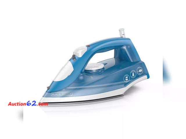 Lot 44-4052a - BLACK+DECKER Steam Iron - White White See All Photo's Not Tested Appears New with box damage
