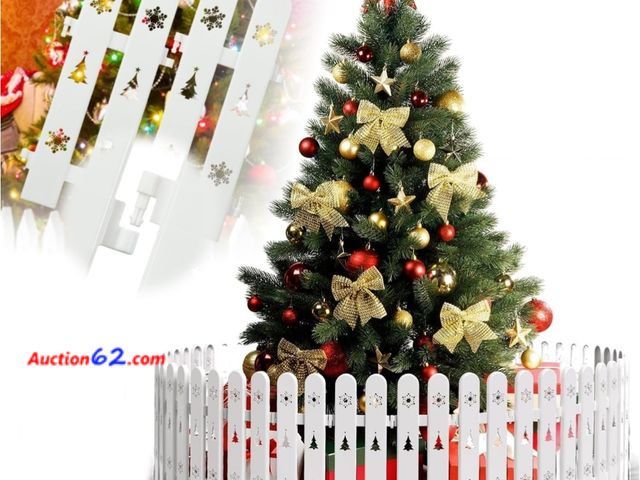 Lot 44-6635w - Christmas Tree Fence White Plastic 30pcs Appears New, A basic inspection has been given to this item. Sold AS-IS.