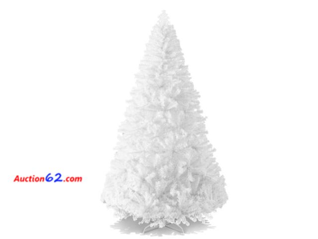 Lot 44-6985w - 4.5ft Artificial White Christmas Tree, Unlit Pine Design w/Easy Assembly Appears New, A basic inspection has been given to this item. Sold A...
