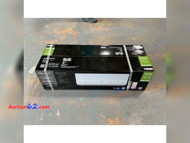 Lot 44-750i - $700 Retail price - BOX 1 OF 2 ONLY- TCL Ductless Mini-Split Air Conditioner - 22 SEER2, 230 Volt - Indoor Unit, Box 1 of 2 Appears New, A b...