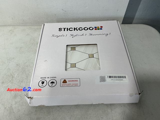 Lot 44-887e - STICKGOO Mosaic Tile Peel and Stick Backsplash Not Tested See All Photo's Appears New, A basic inspection has been given to this item. Sold ...
