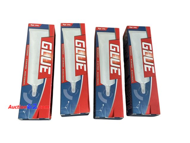 Lot 44-9096o - Lot of (4) PVC Glue for Inflatables, Swimming Ring, Swimming, Kayak, PVC Boats, Raft, Hot Tubs, Bounce House, Tent Appears New, A basic insp...