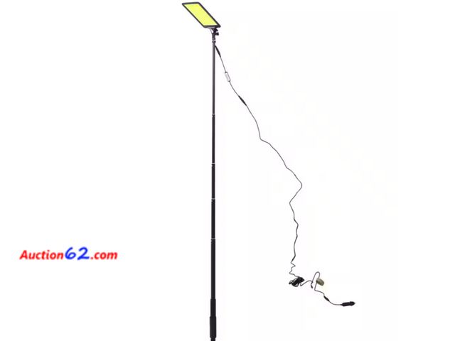 Lot 44-741b - Retail value $115- 60-Watt Equivalent Integrated LED Yellow Area Light with Telescoping Pole Suction Cup Magnetic Base, 4500K 1. Appears New...