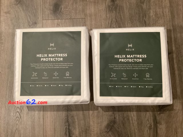 Lot 44-2060m - Lot of 2 QUEEN HELIX MATTRESS PROTECTORS. Appears New, A basic inspection has been given to this item. Sold AS-IS. See All Photo's Not Teste...