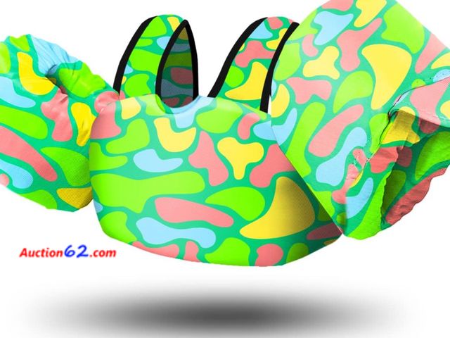 Lot 44-9041i - Chriffer Kids Swim Vest Life Jacket, 41-66 Ibs. Appears New, A basic inspection has been given to this item. Sold AS-IS.