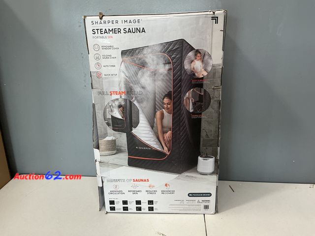 Lot 44-2661w - Sharper Image Portable Steamer Sauna Tent with Frame Appears New, A basic inspection has been given to this item. Sold AS-IS. Not Tested See...