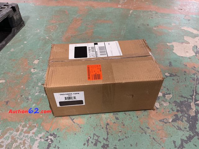 Lot 44-749b - Retail value $53- Diego Brown 28 in. x 8.7 in. Solid Non-Slip Rubber Back Stair Tread Cover (Set of 15) 1. Appears New, A basic inspection h...