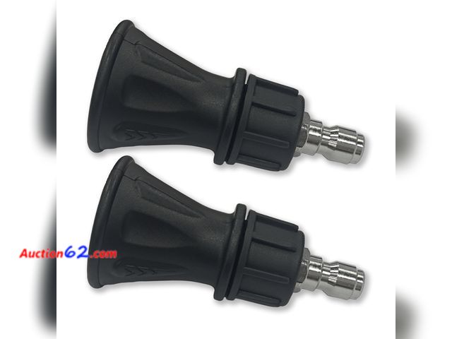 Lot 44-558e - 40°Pressure Washer Nozzle with Guard (Black), 4.0 Orifice, Compatible with all Commercial Grade 1/4 Quick Connects (2-PCS) Not Tested See Al...