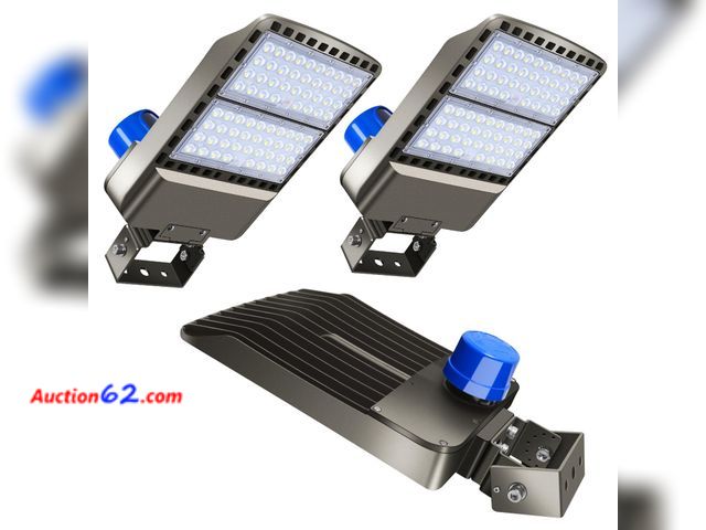 Lot 44-145 - $297.42 Retail price - BIRITALO 200W LED Parking Lot Light Outdoor,28000LM Bright Dusk to Dawn Floodlights Trunnion Yoke Wall Mount 5500K IP...