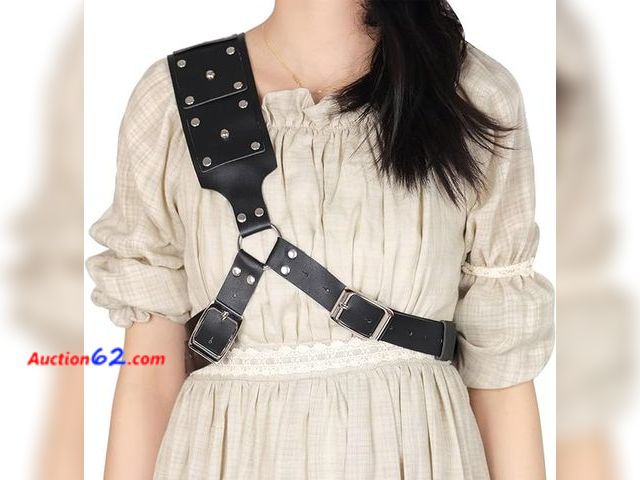 Lot 44-9161j - Adjustable Sword Belt and Holster Set - Medieval Back &amp; Shoulder Sheath for Cosplay Appears New, A basic inspection has been given to th...