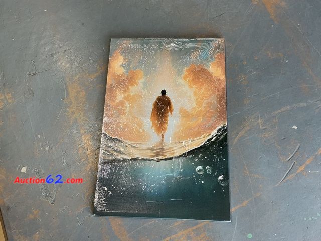 Lot 44-585e - RDXLTOFO Jesus Walking on Water Canvas Wall Art Christian Faith Religious Picture Prints Inspirational Jesus Artwork for Home Church Prayer ...