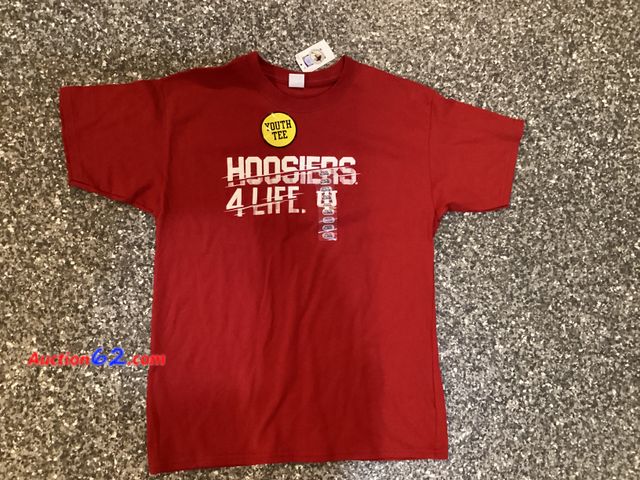 Lot 44-7706b - Lot of (1) Indiana University youth XL t-shirt.  Appears New, A basic inspection has been given to this item. Sold AS-IS. See All Photo's
