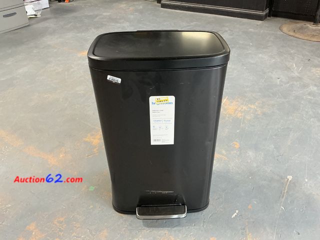 Lot 44-984j - brightroom Stainless Steel 11.8 Gallon Trash Can See All Photo's E-Commerce Return, A basic inspection has been given to this item. Sold AS-...