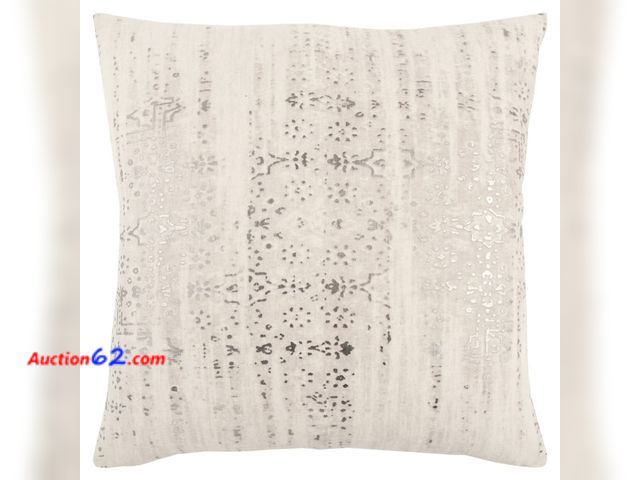 Lot 44-186p - Retail of $27- Rizzy Home 20"x20" Oversize Geometric Poly Filled Square Throw Pillow Appears New, A basic inspection has been given to this ...