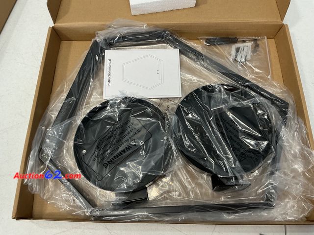 Lot 44-2878e - Black Metal Lamp Base with Instruction Manual and Hardware Appears New, A basic inspection has been given to this item. Sold AS-IS. Not Test...