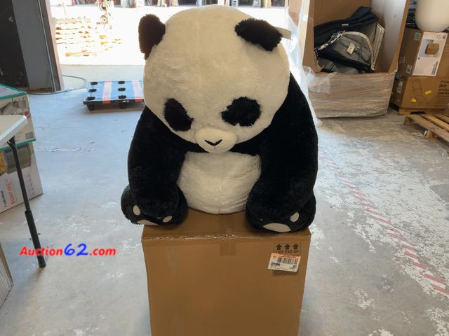Lot 44-1582p - $50 Retail value- Giant Panda Plush Toy - Soft, Black and White Appears New, A basic inspection has been given to this item. Sold AS-IS.