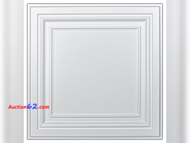 Lot 44-113o - $89.99 Retail price - Art3d PVC Ceiling Tiles, 2'x2' Plastic Sheet in White (24-Pack) Appears New, A basic inspection has been given to this...