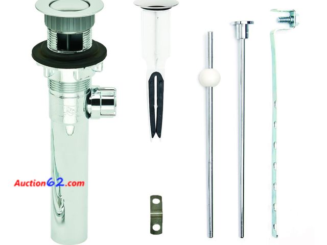 Lot 44-4061b - PF WaterWorks PF0732-CH-CH EasyPOPUP, Chrome Plated ABS Body Patented Bathroom Sink/Lavatory Pop-Up Drain 1. Appears New, A basic inspection...