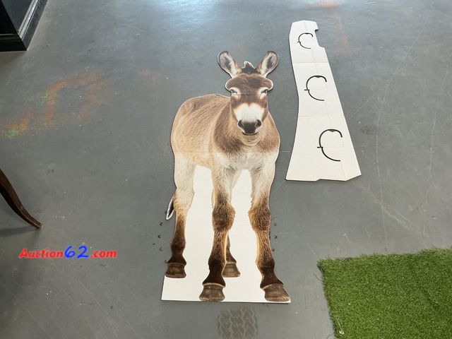 Lot 44-2791 - Donkey Cardboard Cutout Standee with Accessories Appears New, A basic inspection has been given to this item. Sold AS-IS. Not Tested See All...