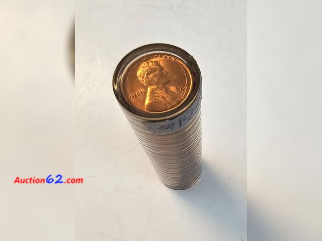 Lot 44-8301s - BRILLIANT UNCIRCULATED ROLL OF 1955-S WHEAT CENTS. MINTED IN SAN FRANCISCO.-NT