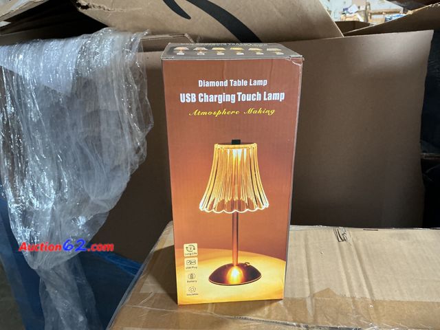 Lot 44-121 - Diamond Table Lamp USB Charging Touch Lamp Atmosphere Making Appears New, A basic inspection has been given to this item. Sold AS-IS. See Al...