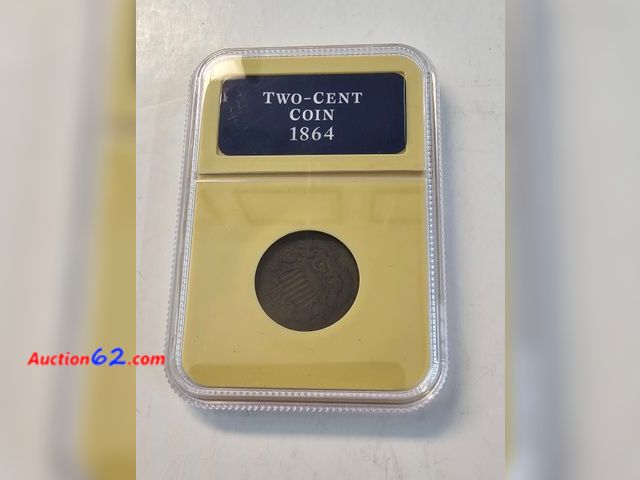 Lot 44-8314r - 1864 TWO CENT PIECE. FIRST COIN TO FEATURE (IN GOD WE TRUST). SANCTIONED BY ABRAHAM LINCOLN.-NT