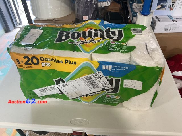 Lot 44-692b - Bounty Paper Towels  2. E-Commerce Return, A basic inspection has been given to this item. Sold AS-IS. 4. See All Photo's 5. Not Tested