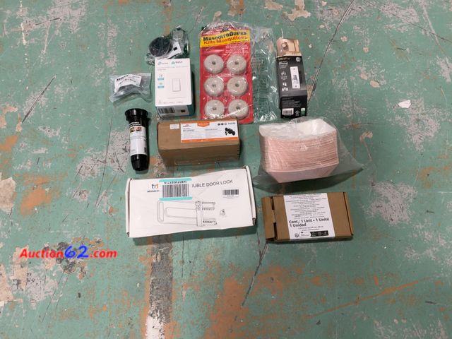 Lot 44-928p - TP-Link Kasa, GE, Mosegor, Juble, Wyze Mixed Lot: Smart Wi-Fi Light Switches, Mosquito Dunks, Door Lock, Household Hardware E-Commerce Retur...
