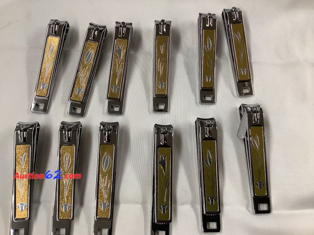 Lot 44-7514t - Box of 12 butterfly style large nail clippers. New. See All Photo's Not Tested Never opened, Factory Sealed