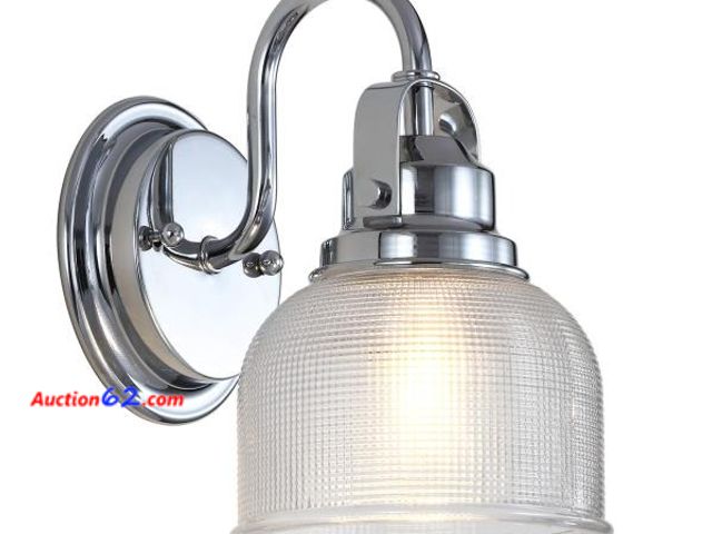 Lot 44-1615b - $81 Retail value- JONATHAN Y JYL7407A Virginia 5.75" 1-Light Metal/Glass LED Traditional Classic Vanity Light Modern 2700K LED 4W Bulb  1. A...