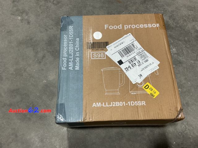 Lot 44-181j - Food Processor AM-LLJ2B01-1D5SR Silver Appears New, A basic inspection has been given to this item. Sold AS-IS.